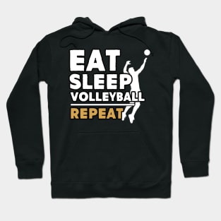 Eat sleep volleyball repeat Hoodie